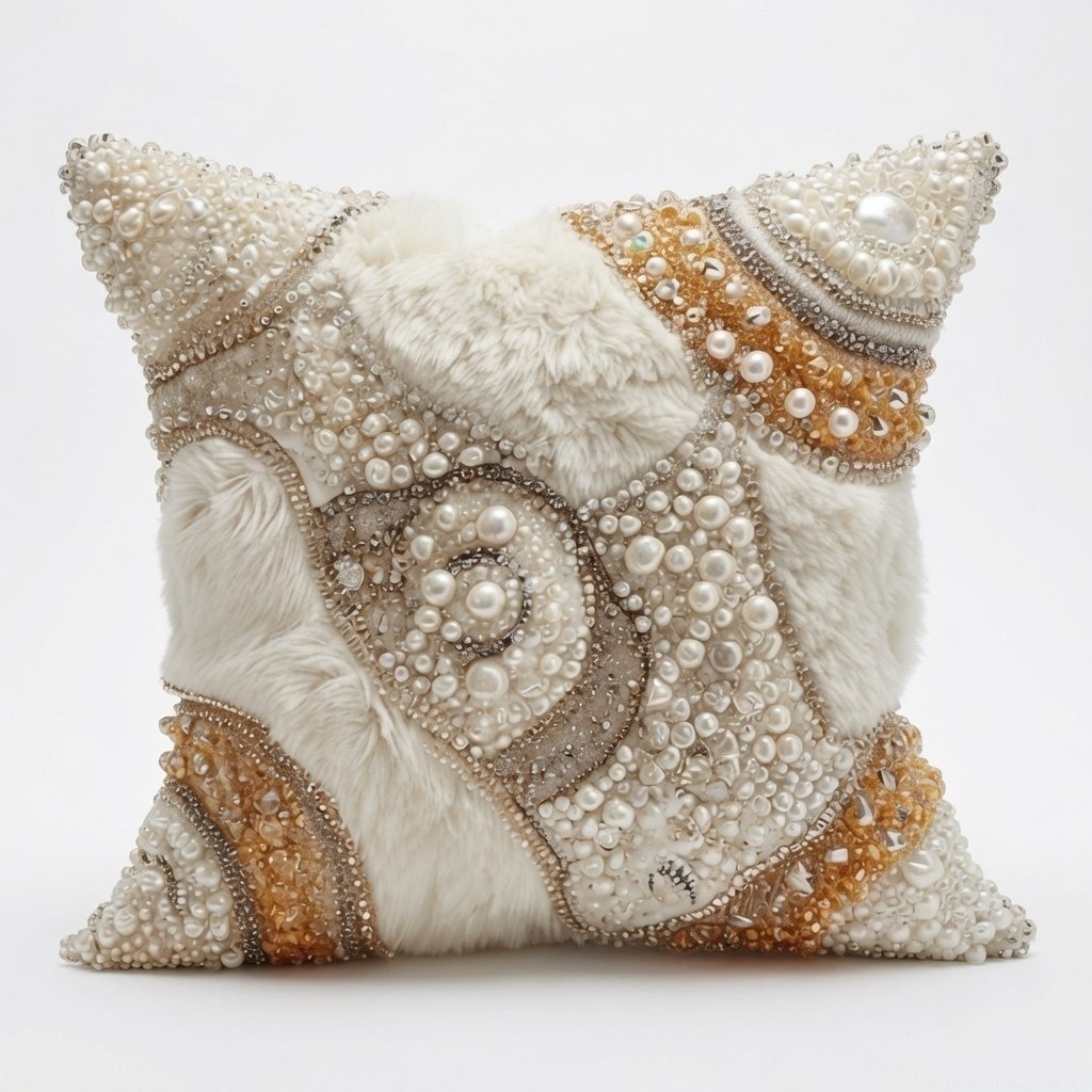Pearl Mosaic Luxe Cushion