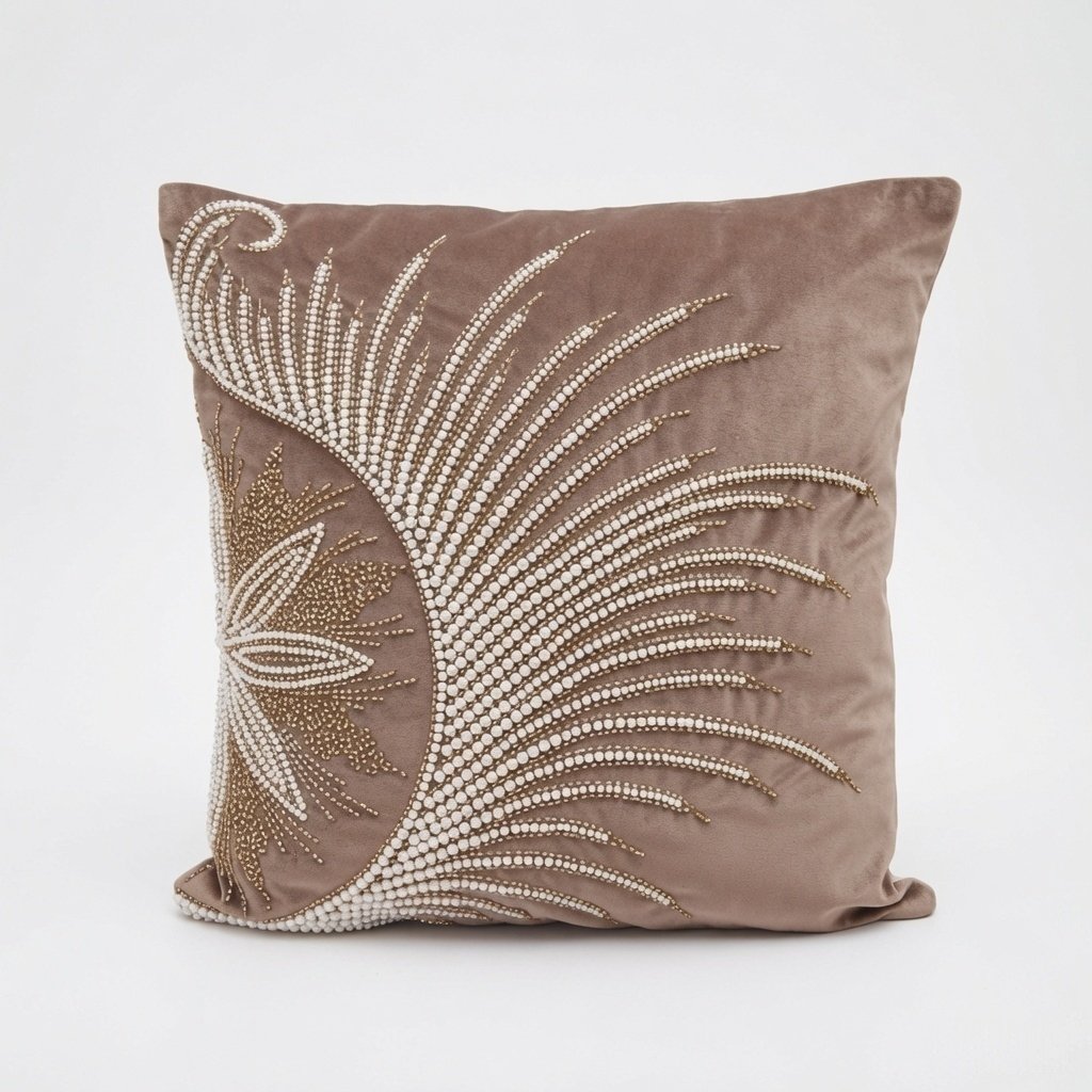Pearl Palm Luxe Cushion