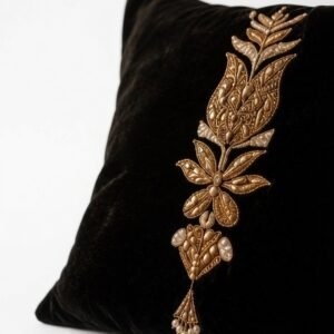 Royal Noir Velvet Cushion