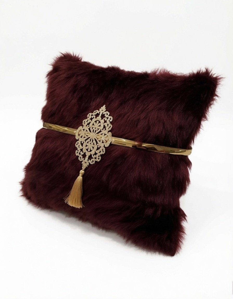 Royal Fur Tassel Cushion