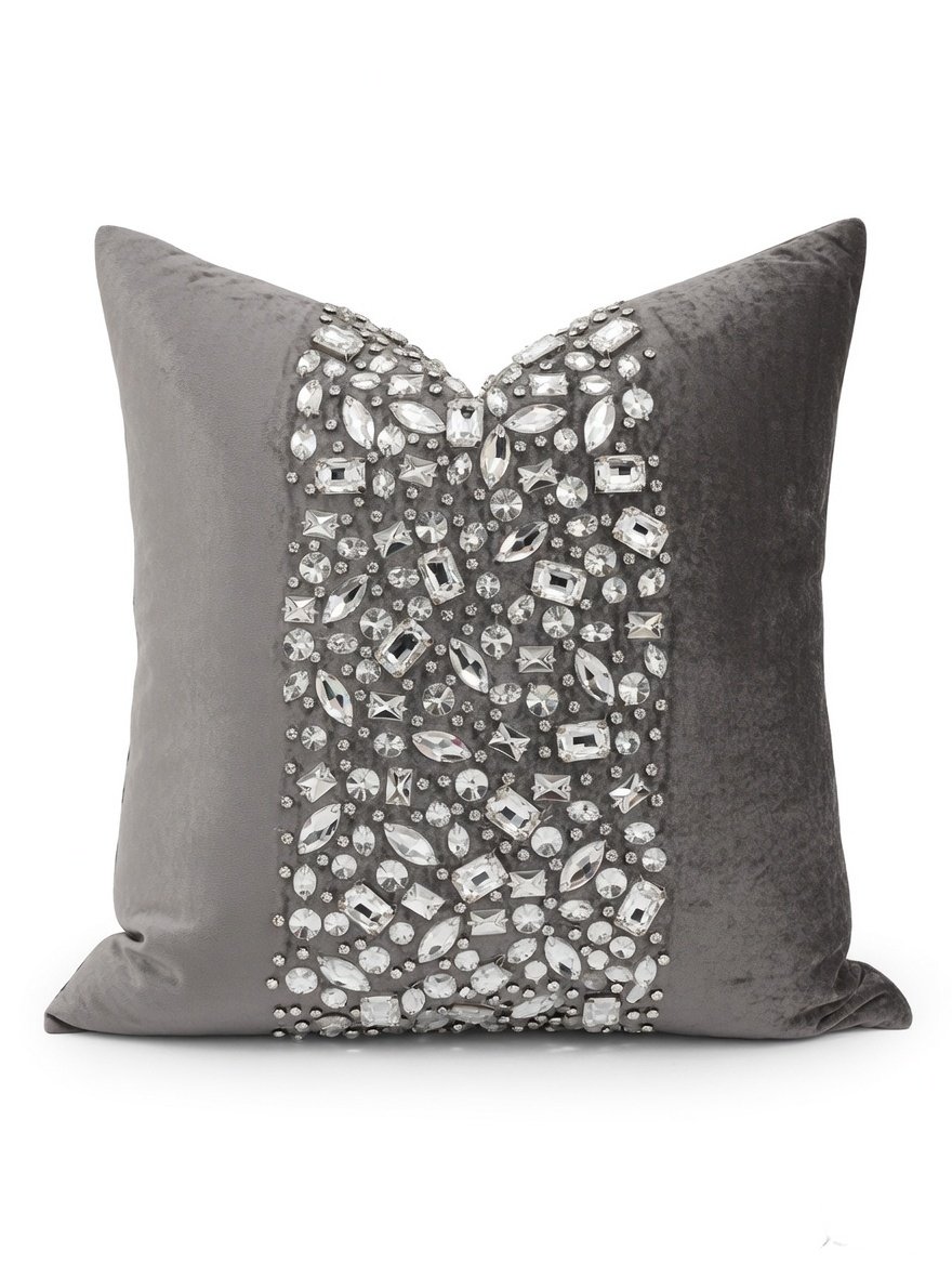 Crystal Luxe Velvet Cushion Cover