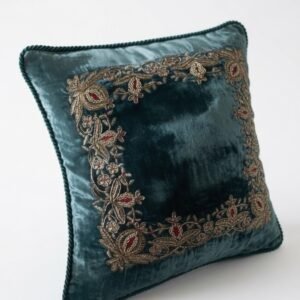 Emerald Heritage Velvet Cushion