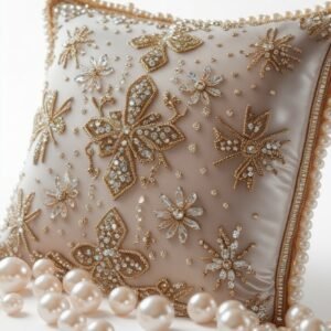 Golden Flutter Designer Cushion