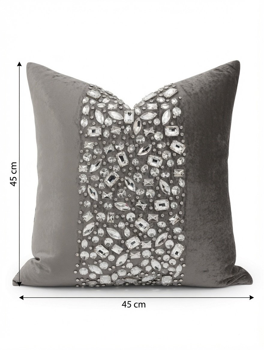 Crystal Luxe Velvet Cushion Cover - Image 2