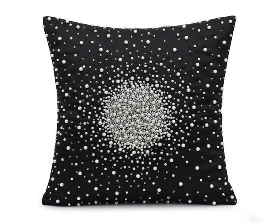 Galaxy Pearl Embellished Cushion