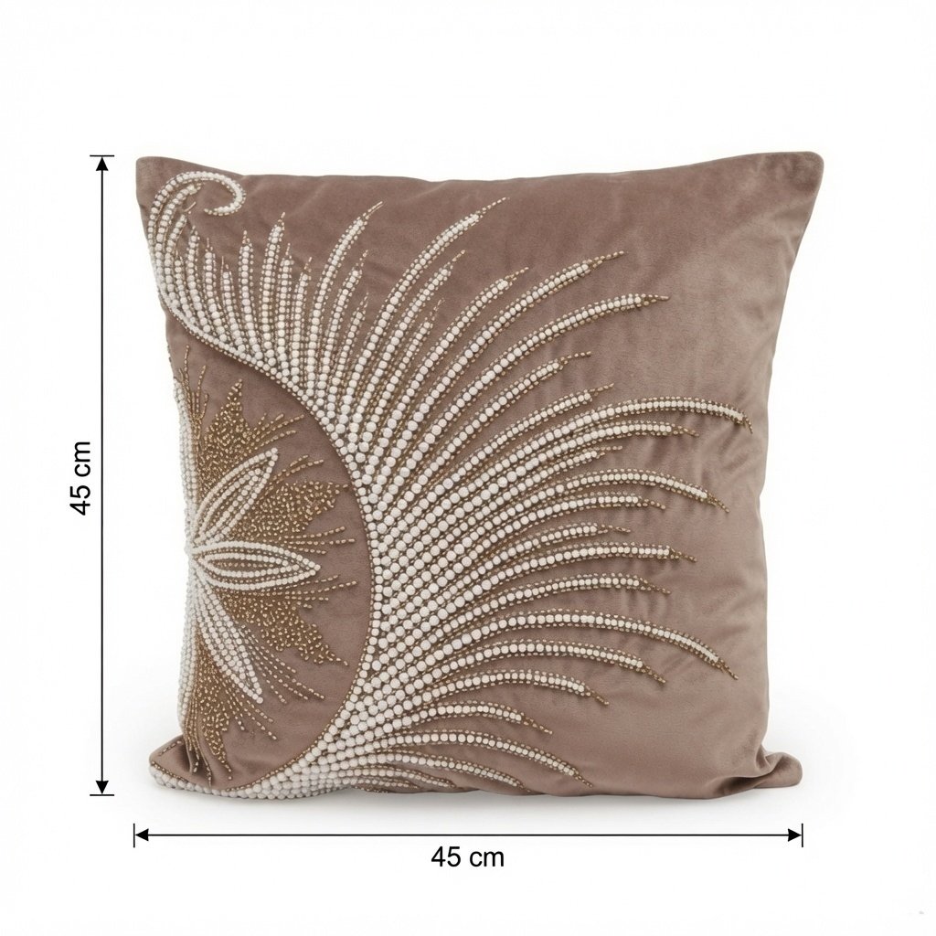 Pearl Palm Luxe Cushion - Image 2