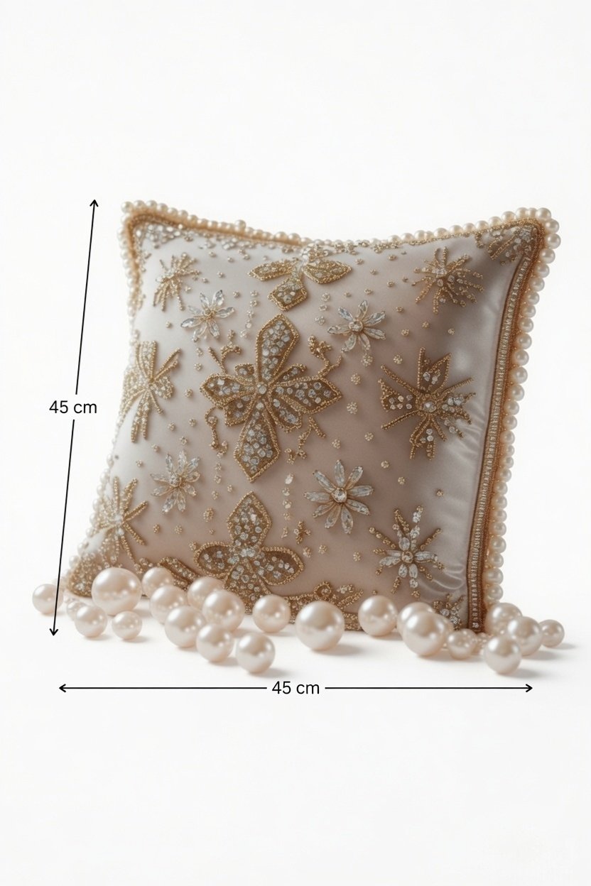 Golden Flutter Designer Cushion - Image 2